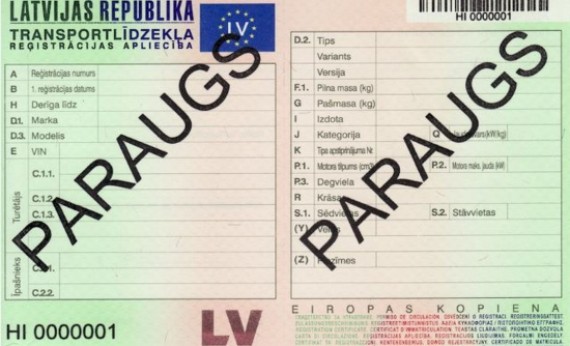 Plāno Latvijā mainīt tehniskās pases veidu